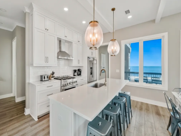 Luxurious Port St. Joe Beach Rental Six Bedroom Home with Pool & Beach Access